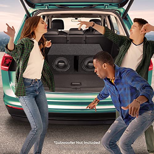 Bbox Dual Vented 12 Inch Subwoofer Box - Pro Audio Tuned Dual Car Subwoofer Boxes & Enclosures - Premium Subwoofer Box Improves Audio Quality, Sound & Bass - Spring Loaded Speaker Terminals