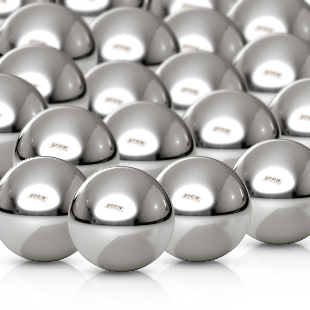 (500 Pieces) PGN - 1/2" Inch (0.5") Precision Chrome Steel Bearing Balls G25
