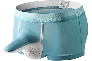 Mens Ice Silk Elephant Nose Boxer Briefs - The Ultimate Bulge Pouch