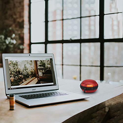 Glcon Small Earbuds Case For Airpods, Earpiece, Headset, Charger, Charging Cord, Usb Flash Drive - 2 Pack Eva Carrying Case With Mesh Pocket - Shockproof Lightweight Storage Bag Coin Pouch - Red #TOP5