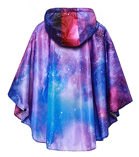 Image of SaphiRose Lightweight Kids Rain Poncho Jacket Waterproof Outwear Rain Coat