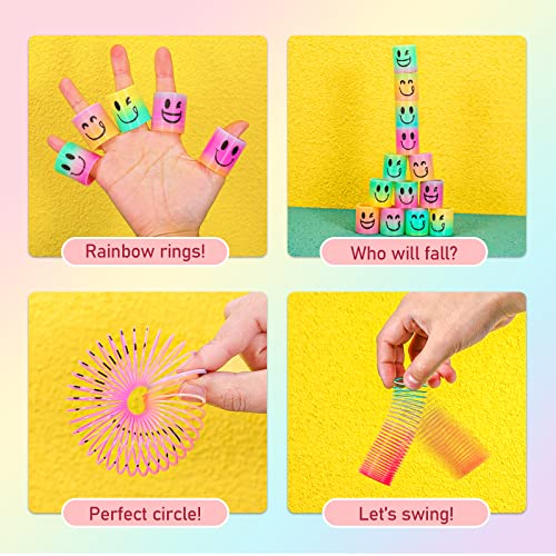 Image of AZEN 24 Pcs Mini Spring Party Favors for Kids 3-5 4-8, Goodie Bags Stuffers for Birthday Party, Classroom Prizes Kids Prizes, Small Bulk Toys Gifts (4 Smile)