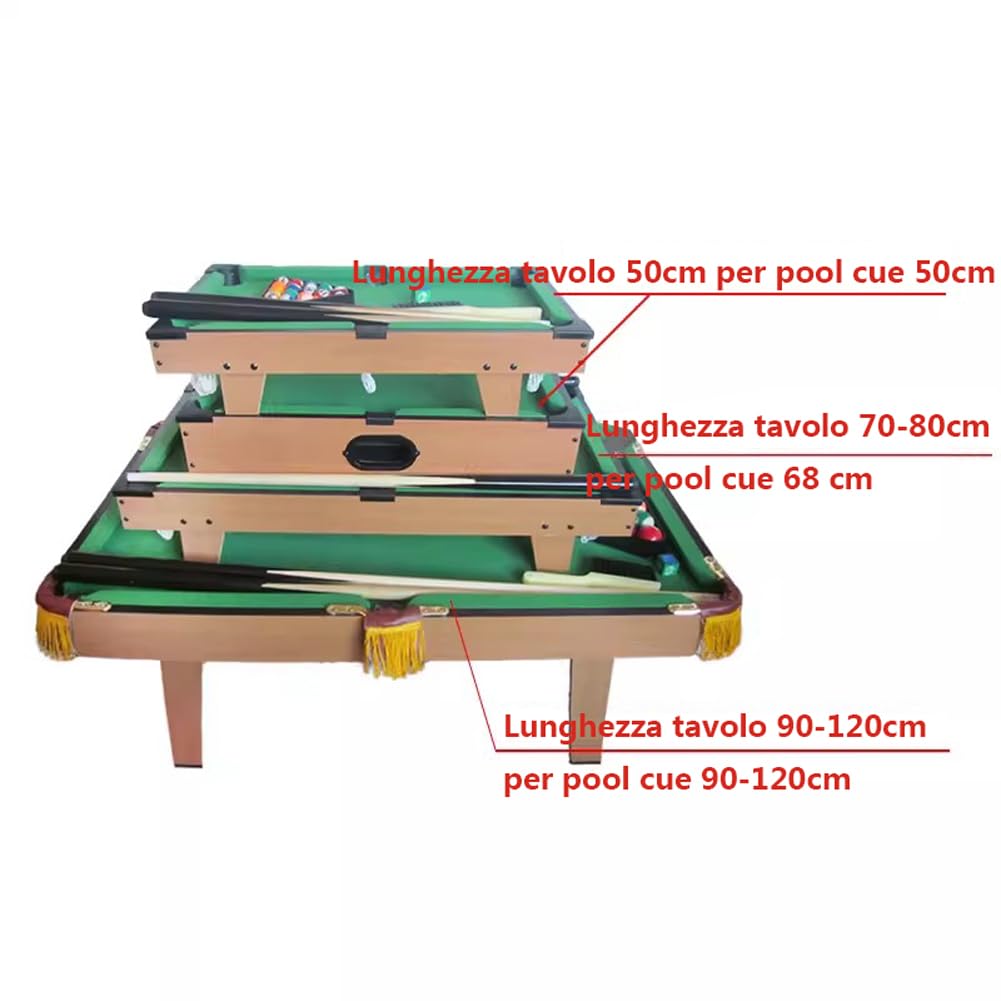YRU 2 Tacos de Billar/Snooker Hechos a Mano pequeños-Ideal para Espacios reducidos y jóvenes — view 5
