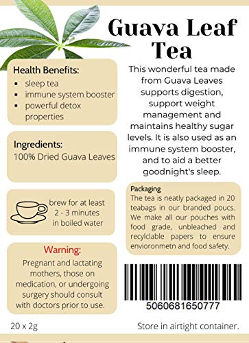 lifetone the tea for better life, Té verde de hoja de guayaba | Procedente de Trópico | 80 bolsitas de té | Té de… - Imagen 4