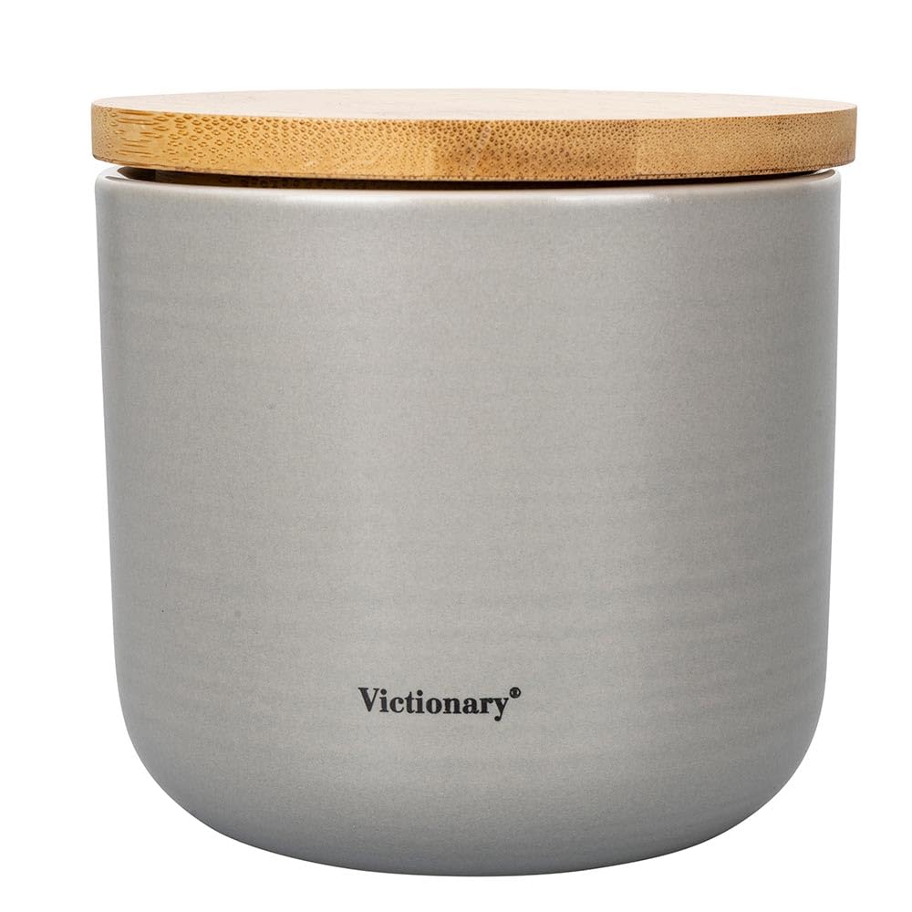 Barattolo Portasale Villa D'Este In Vetro Da 1L - Coperchio In Bambù - Design Elegante - Foto 5