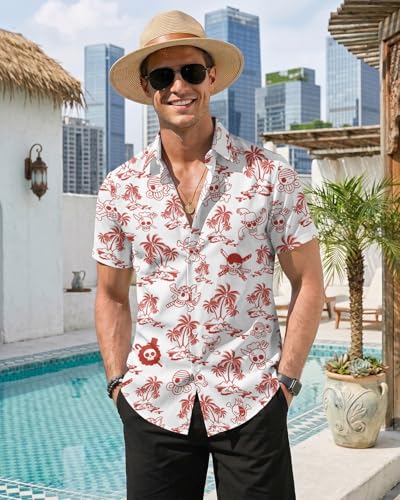 Image of 99TIMORO Movie Characters Hawaiian Shirt for Men Short Sleeve Top