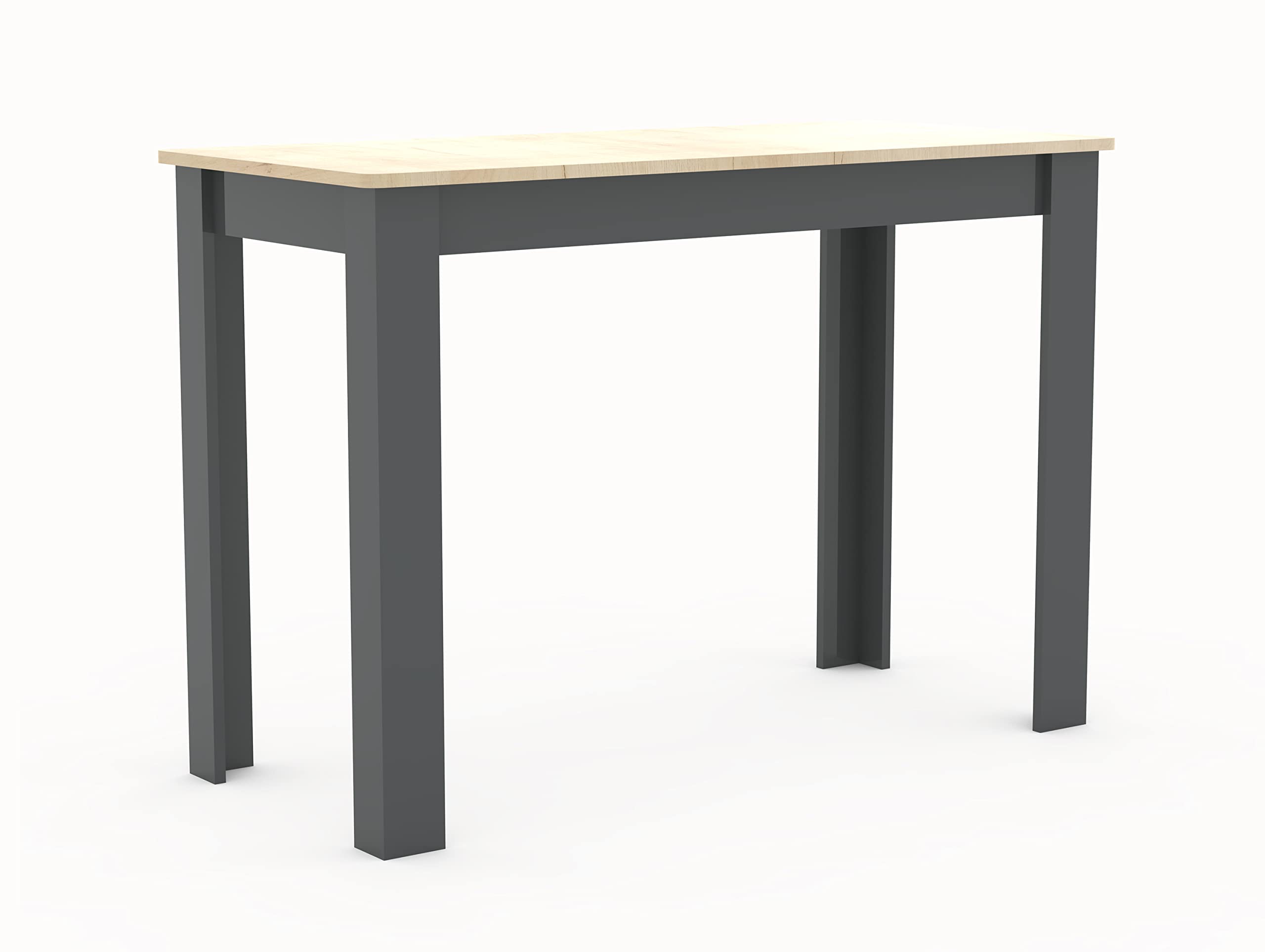 VCM Groupe de bancs d'angle Groupe de sièges de Cuisine Banc Table Tabouret Esal Maxi Groupe de bancs d'angle Groupe de sièges de Cuisine Banc Table Tabouret Esal Maxi Anthracite/Chêne Miel