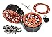 Integy RC Model C29152RED Billet Machined Alloy Beadlock Wheels for Element RC 1/10 Scale Enduro Sendero
