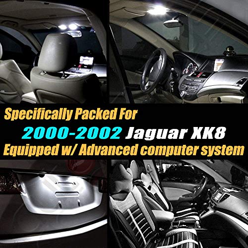 Kit de 8 luces LED interiores super blancas 6000K para Jaguar XK8 miniatura 2