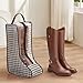 2 Pack Boot Storage Bag, Portable Dust Proof Boot Bags for Cowboy Boots, Shoe Cover Protector Bag for Boots Storage and Organizer Packing, Tall Boot Storage Carry Bag for Travel and Daily Use