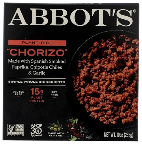 Abbot's Plant-Based 'Chorizo', Vegan, Gluten-Free, High-Protein