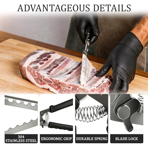 Removedor de membrana para costillas de acero inoxidable miniatura 4