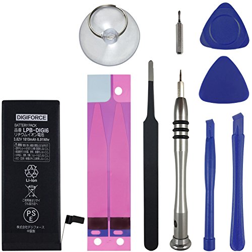 DIGIFORCE for iPhone 6 バッテリー 互換 LPB-DIGI6 PSEマーク 工具付 T1 DIGIFORCE for iPhone 6 バッテリー 互換 LPB-DIGI6 PSEマーク 工具付 T1