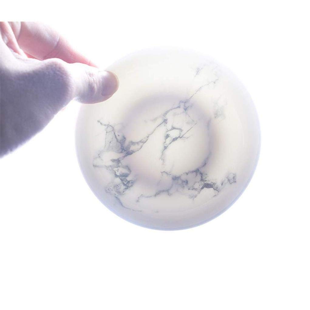 36 sztuk Porcelanowy zestaw obiadowy z szarego marmuru. Ceramiczna zastawa stołowa Prezent na parapetówkę
