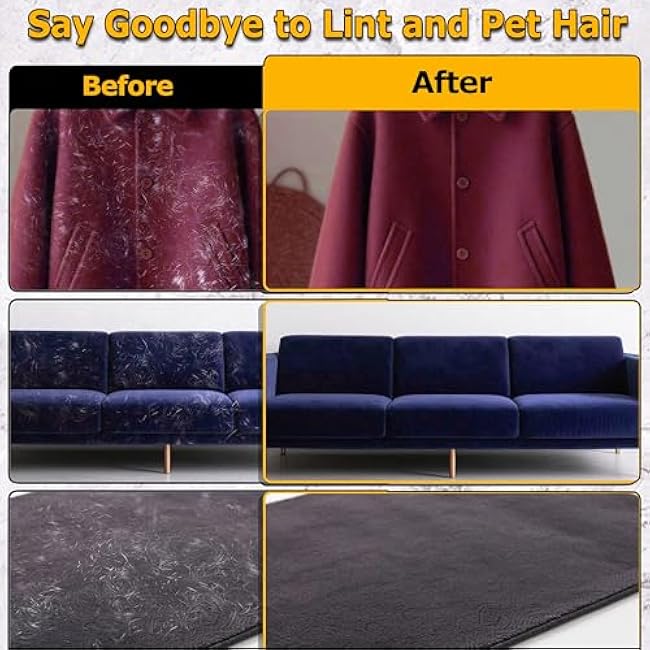 2 Pcs Pet Hair Removal Gloves for Cats & Dogs ¨C 2025 Newly Upgraded Electrostatic Hair Removal Gloves, Reusable Pet Hair Remover Tool for Laundry, Couch, Carpet, and Car Seats.-rUPd6TVf