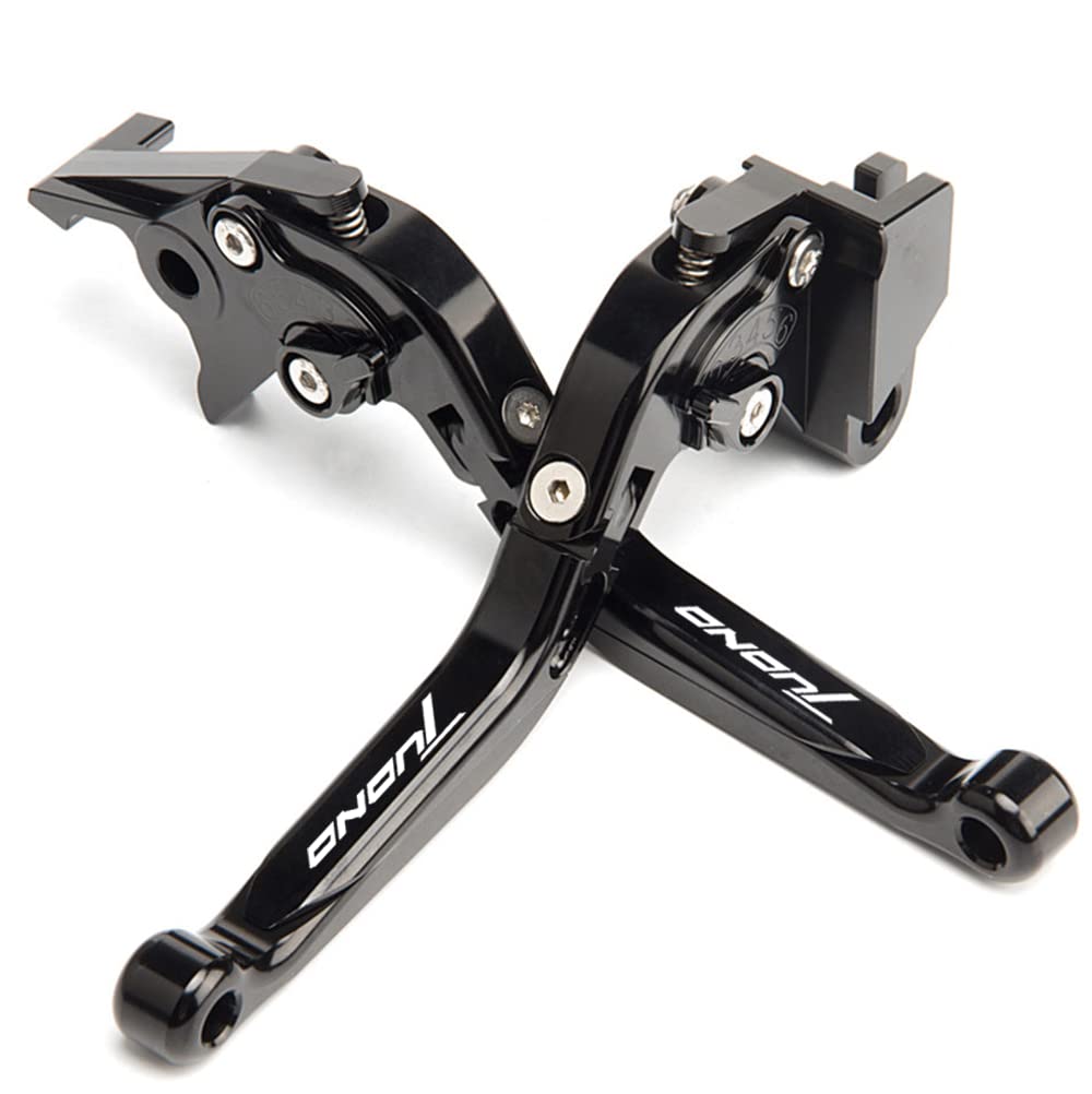 ESPEEDMTC per Aprilia Tuono V4 1100RR/ Factory/Tuono 660 Modificato di CNC in Lega di Alluminio 6 stadi Lunghezza Regolabile Pieghevole Leva di Frizione del Freno (Nero)