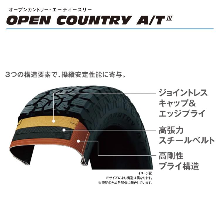 Amazon.co.jp: 4本セット TOYO OPEN COUNTRY A/T Ⅲ 175/80R16 91S WL 