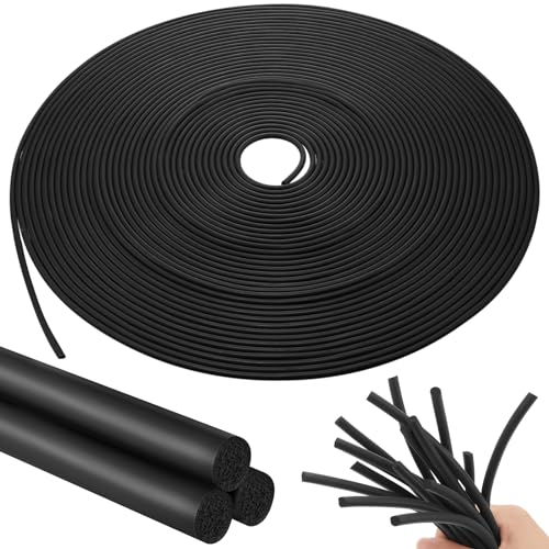 Image of Frienda Backer Rod Foam Rubber Caulk Saver Concrete Expansion Joint Filler Weather Strip Seal for Gaps and Joints (Black,3 /8 Inch x 20 ft)