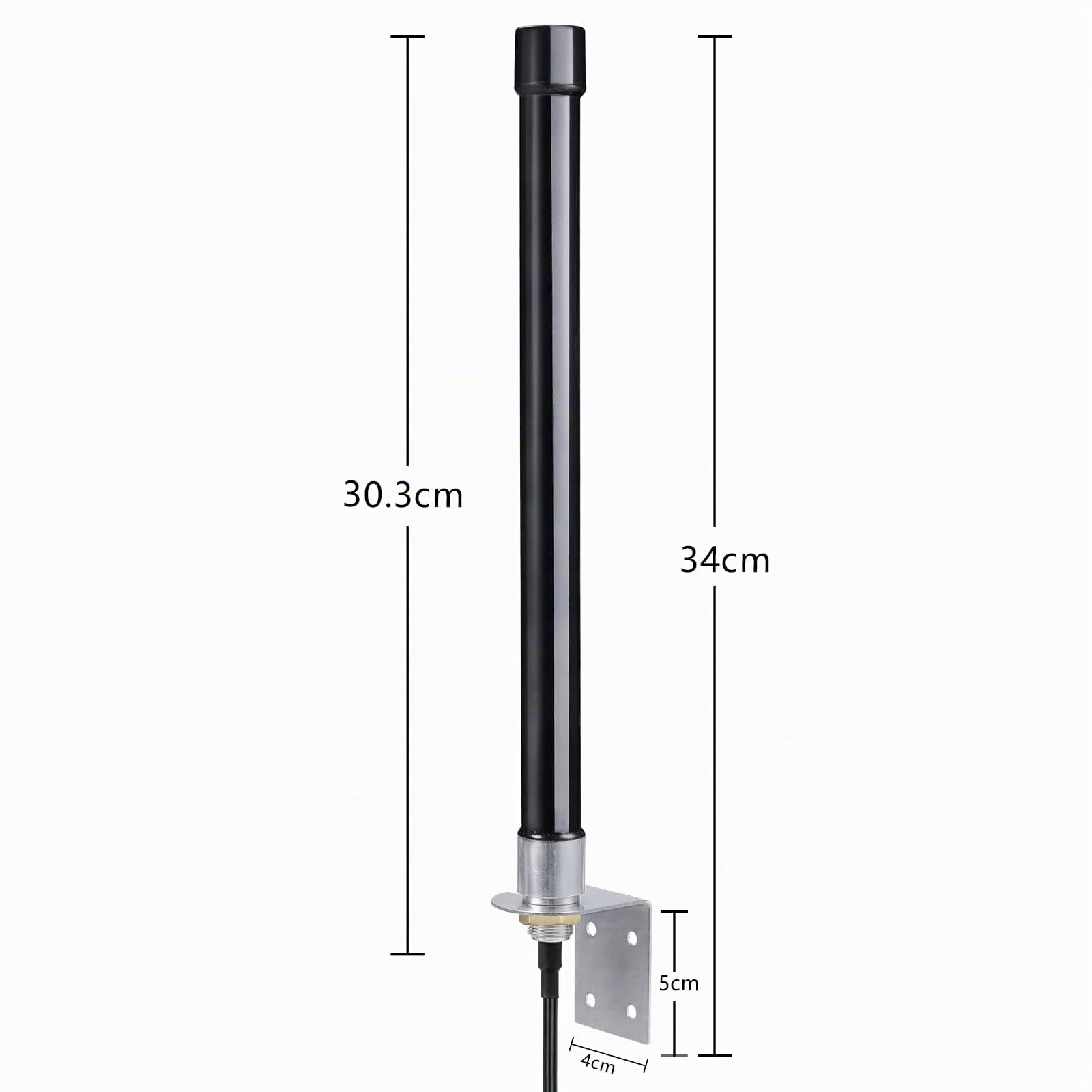 Bingfu Antenna 4G LTE 3G GSM Esterna Fibra di Vetro 5 dBi MIMO SMA Maschio | Montaggio a Parete, Impermeabile, Cavo 3 m, Omnidirezionale, per Router CPE, Modem SIM, Telecamera, Gateway IT Cellulare