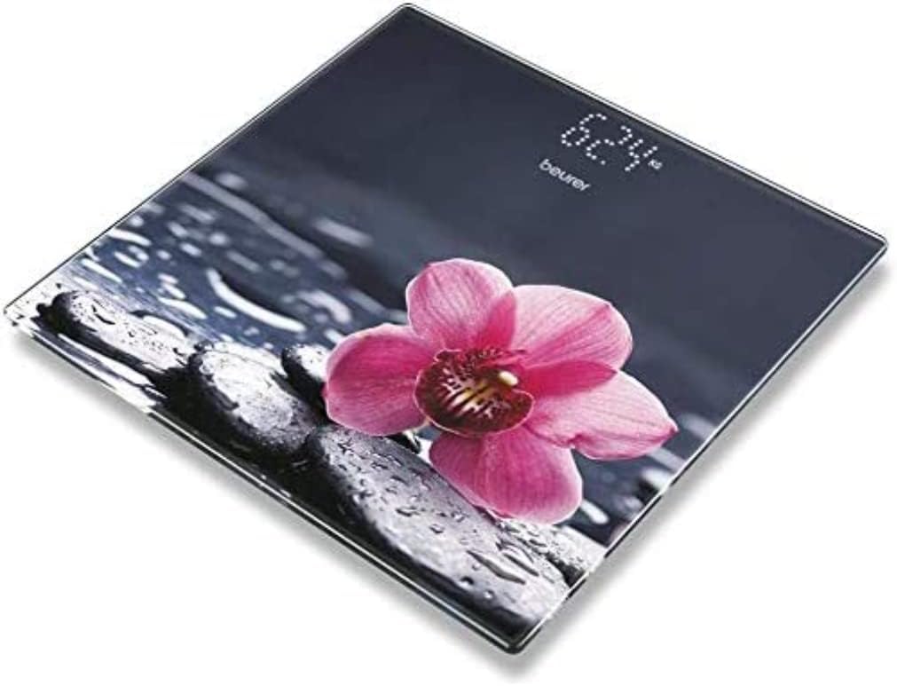 Beurer GS 215 Relax, Bilancia in Vetro con Display LED Magic