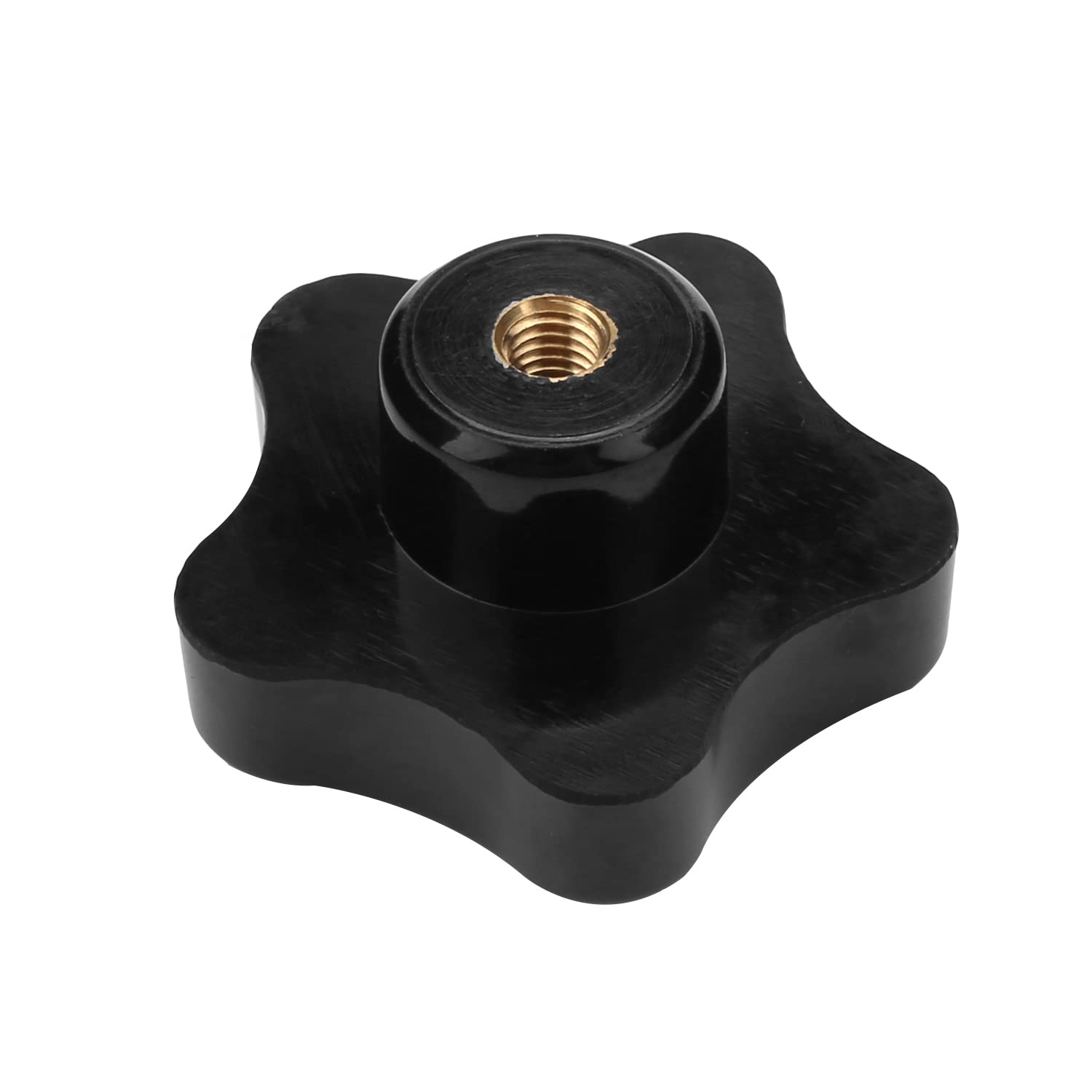 Othmro M8 Black Handle 65mm Galvanized Star Head Female Screw Type Clamping Knob Bakelite 1 Pcs