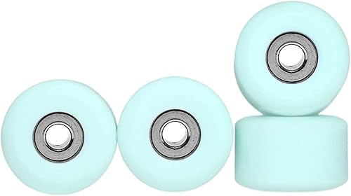 Teak Tuning Ruedas de rodamiento Apex de diapasón premium, azul Blizzard - Acabado mate, estilo urbano, uretano de teca personalizado, bolsillo de