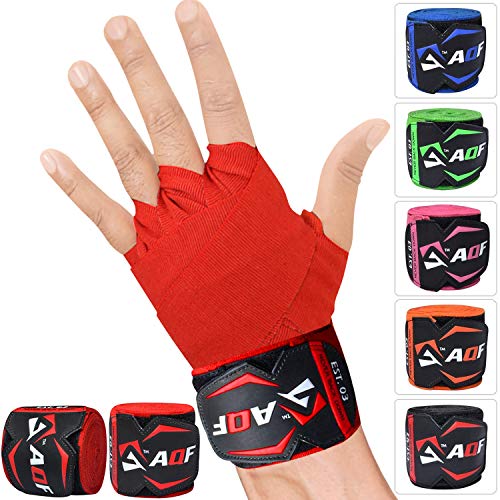 AQF Vendas Boxeo De 4.5m Guantes Interiores para MMA Boxeo Vendas Elásticas para Entrenamiento Muay Thai