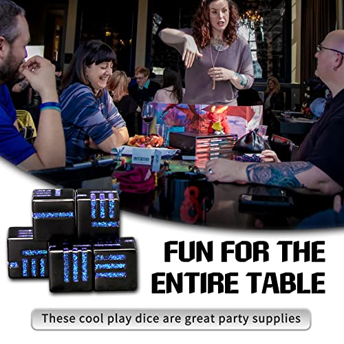 D6-Metal-Dice-Set-HNCCESG-6-Sided-Dice-6-Pieces-Solid-Metal-Game-Dice-for-DND-Dungeons-and-Dragons-Role-Playing-Game-RPG-Pathfinder-Shadowrun-Warhammer-DD-Accessories-Gift-Glitter-Blue