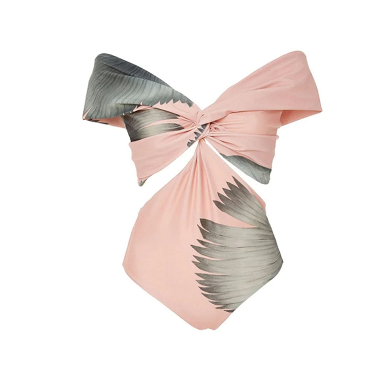 Generico Costume Intero Donna Contenitivo Set Camicetta da Bagno Bikini con Cintura Stile Donna Elegante Monopezzo per Nuoto Costume Intero Modellante Piscina Chic