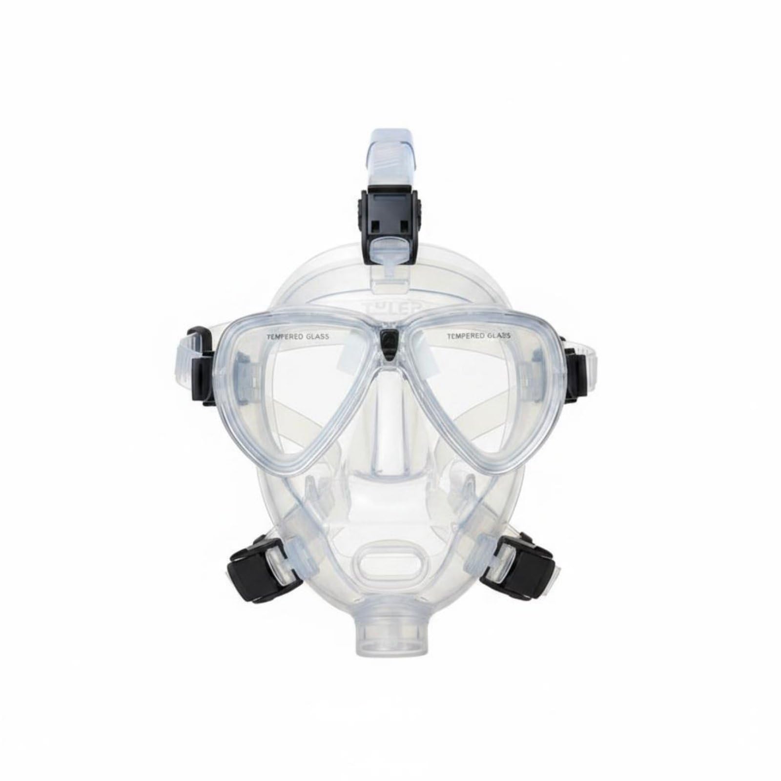 Maschera Facciale Subacquea Maschera Integrale Scuba Visiera Sub Schermo Facciale per Immersione con Lenti in Vetro Temperato E Gonna in Silicone per