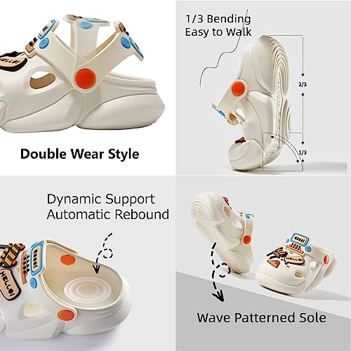 Cartoon Cute Vehicles Clogs for Boys Girls Non-Slip Open Toe Sandals Comfy Cushioned Thick Sole Cute Cars Slipper Indoor Outdoor3