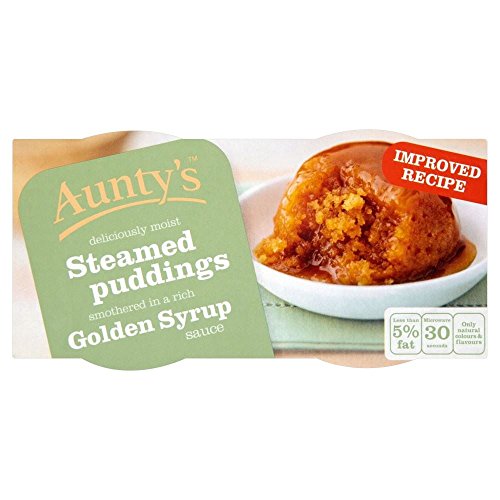 Gâteaux puddings au sirop d'or cuits à la vapeur dessert individuel pack de 6