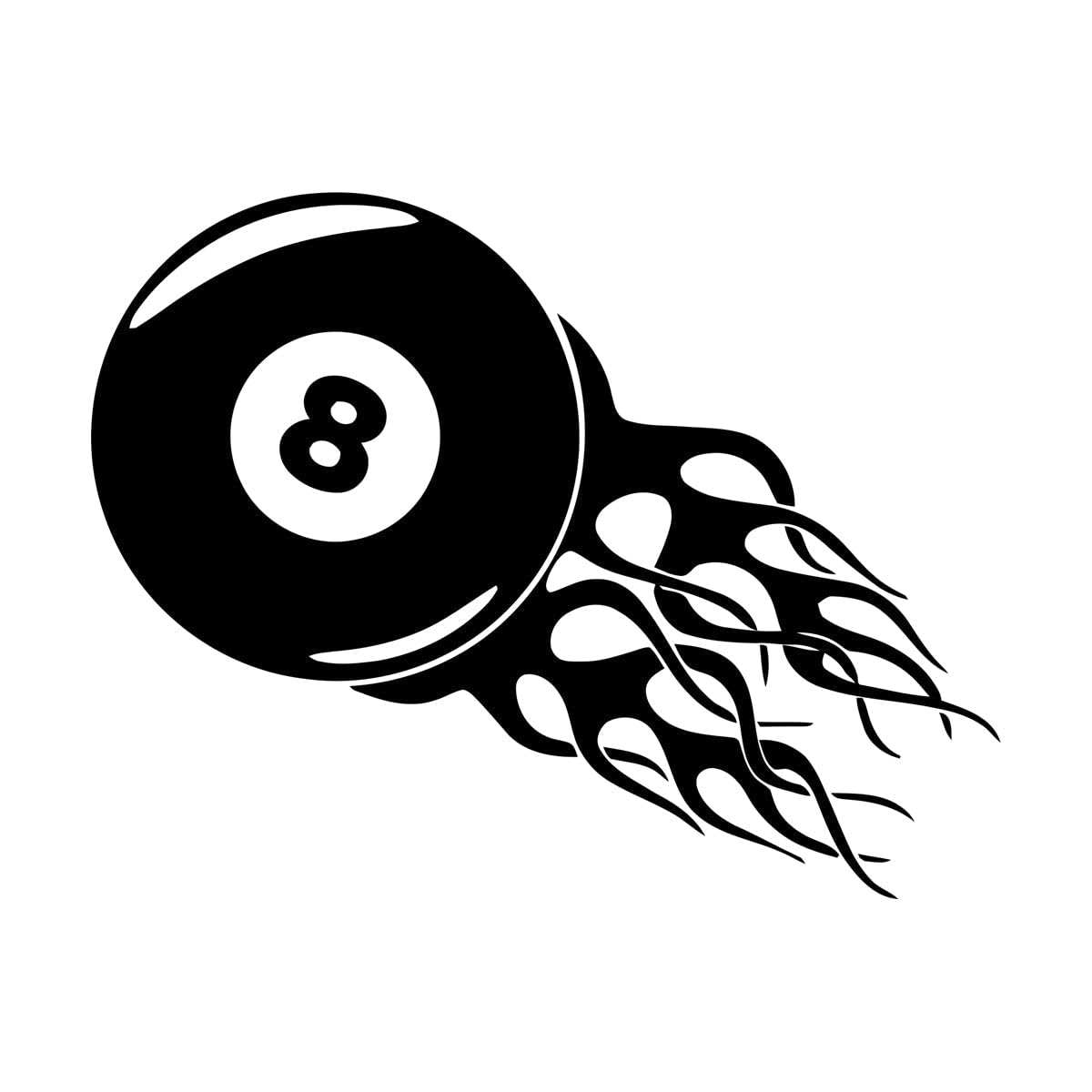 Lzhouting Wall Stickers 2554 Billiard Wall Decal Billiard Ball Pool Wall Sticker Billiard Window Decor Sticker Vinyl Room Decor Sticker Decal Large - 42X83cm