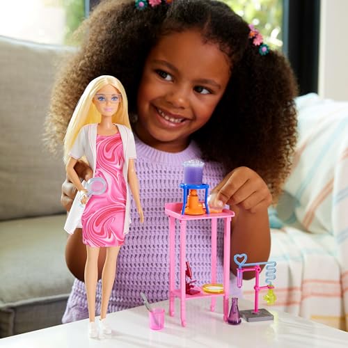 Muñeca Barbie Científica con Accesorios Educativos miniatura 2