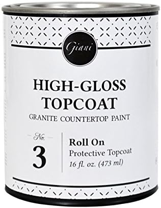 Giani Countertop Paint Clear Acrylic High-Gloss Topcoat- Step 3