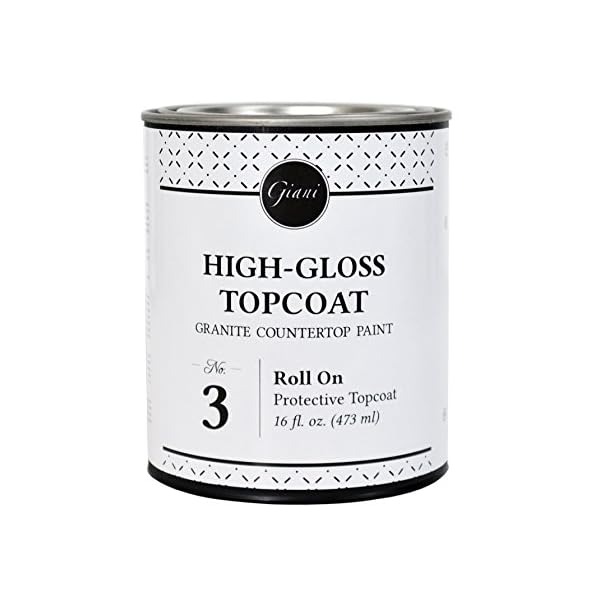 Giani Countertop Paint Clear Acrylic HighGloss Topcoat Step 3 Mad