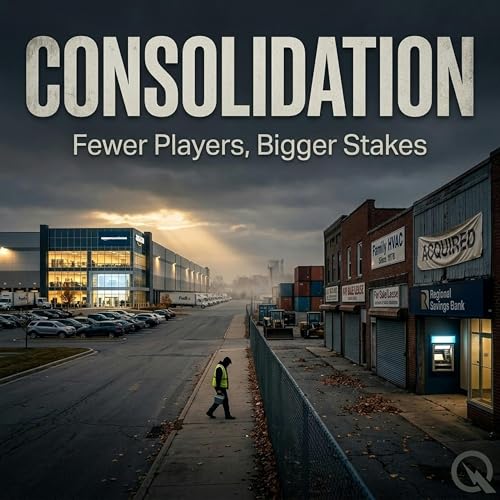 『Consolidation - The Acquirer's Playbook: How Private Equity and Strategic Buyers Engineer Market Dominance』のカバーアート