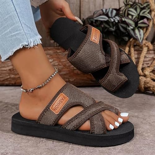 2025Breathable Mesh Sandals for Women, Women's Hollow Mesh Slide Sandals Orthopedic Shoes for Women4