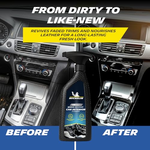 Image of Michelin Interior Cleaner Spray 500ml | Deep Cleaning Spray for Dashboards & Fabric | Removes Dirt, Stains & Grime | Quick Drying, Residue-Free, Safe on Multiple Surfaces