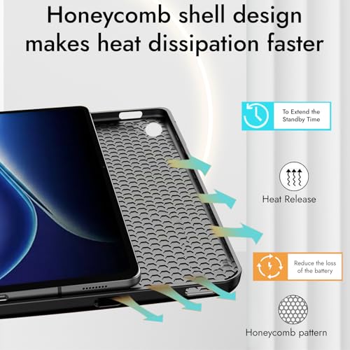 Image of Robustrion Cover for OnePlus Pad Go 2 12.1 inch Cover Case, Deer Cover Case for OnePlus Pad Go 2 Tablet Cover [Auto Sleep Wake Support] - Grey
