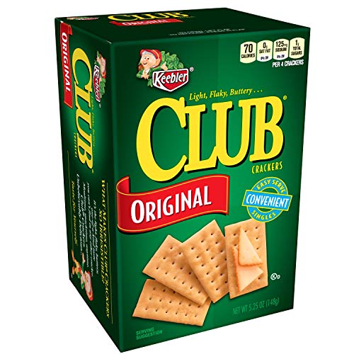 Keebler Club Crackers, Original, Easy Serve Singles, 5.25 oz Box(Pack