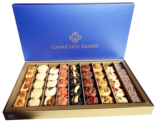 Selección Gourmet de Pasteles Artesanales de Lujo - Sin Azúcares añadidos, Sin Lactosa - Caja de 1000g Ideal para Regalo y Eventos Especiales