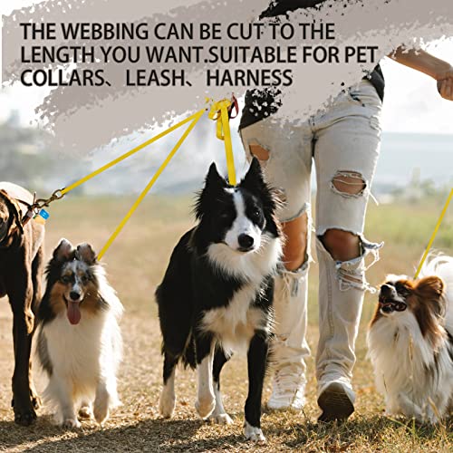 Image of Polyester Webbing Strap 16+Colors - 1 inch&1.5 inch&1.9 inch - 16.5 25 33 55 Yards Heavy Duty Webbing Roll, Flat Webbing Strap for Indoor&Outdoor Gear, Climbing, DIY Crafting, Repairing