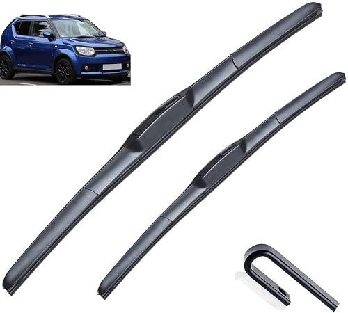 liyuexiangfffc Windscreen Wiper Blades, All Weather Silent Replacement Wipers Fit For Suzuki Ignis MK2 2016-2023 Car Models, 2PCS Front Wipers