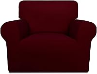 Vista 79 de PureFit Funda súper elástica para sofá reclinable con bolsillo, funda de sofá suave y antideslizante de elastano, lavable, protector de muebles