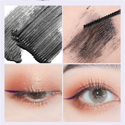 Black Waterproof Mascara for Fine Short Eyelash, Small Wand Brush Mascara, Long-Lasting, Smudge-proof, Voluminous Eyelashes, Gift(1 Pcs) - Image 5