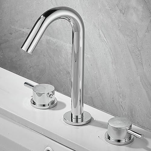Grifos para lavabo de baño con control bicolor de agua fría y caliente