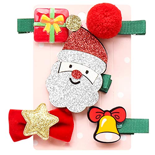 Preisvergleich Produktbild 5 Teile / satz Cartoon Haarspange Kit Weihnachtsdekoration Haarnadel Rutschfeste Haarschmuck für Frauen Mädchen