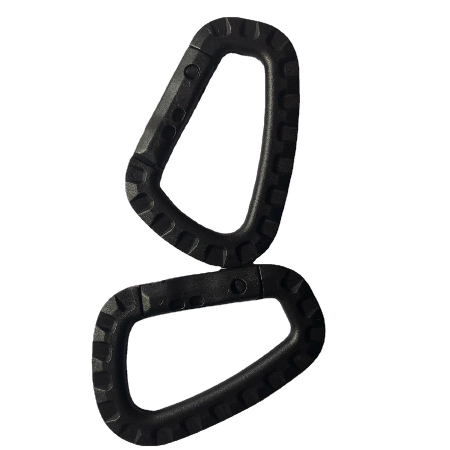 Moschettoni Plastica 5 Pezzi - Neri, Resistenti UV - Portata 12kg, Per Outdoor