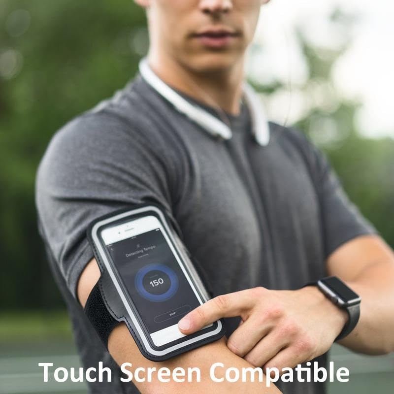 Running Armband Sports Gym Workout Compatible with Samsung Galaxy S23 FE/ S21 FE/ S20 FE, Case Cover Band Arm Strap Reflective